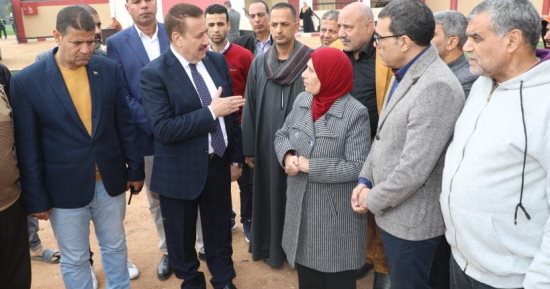 محافظ المنوفية يتفقد المبنى الجديد بمدرسة بره العجوز بتكلفة 12 مليون جنيه