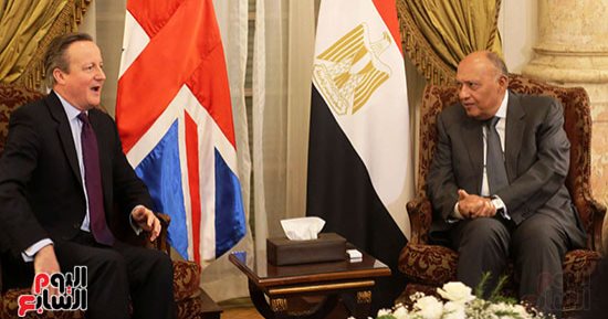 تأكيد مصري بريطاني على أهمية إدخال المساعدات الإنسانية لغزة.. شكري يشدد على أهمية وقف إطلاق النار .. كاميرون ردا على "اليوم السابع": لا نتعامل بمعايير مزدوجة حول ما يجري بغزة.. وأشكر مصر على جهودها فى الأزمة