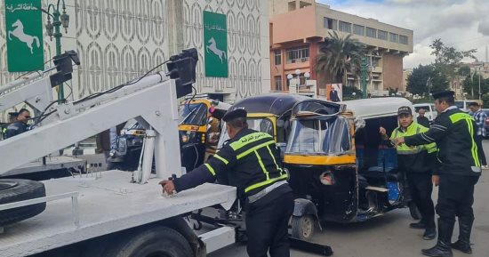 حظر سير التوك توك بالشوارع الرئيسية فى الزقازيق