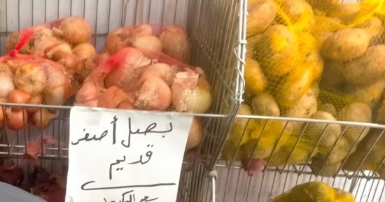 طرح بصل أحمر وأصفر قديم بسعر 18 جنيها للكيلو بمنافذ التموين.. صور
