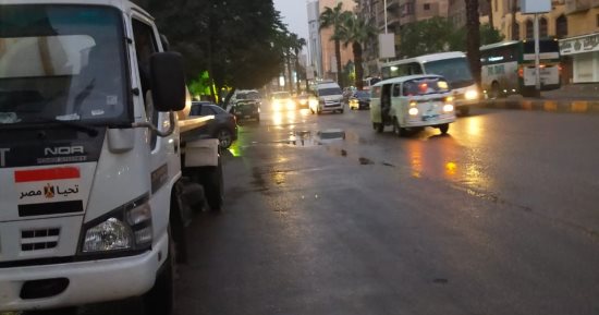 محافظ الجيزة يشدد على سرعة شفط تراكمات الأمطار بأحياء ومدن المحافظة