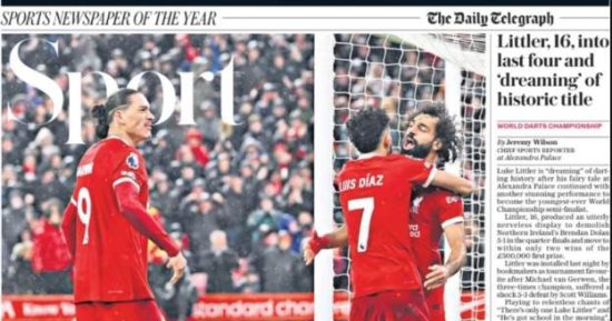 صرخة محمد صلاح فى إنجلترا قبل أمم أفريقيا على رأس عناوين صحف العالم 