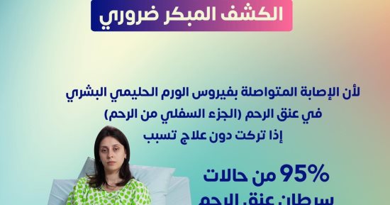وزارة الصحة: فيروس الورم الحليمى يسبب 95% من حالات سرطان عنق الرحم