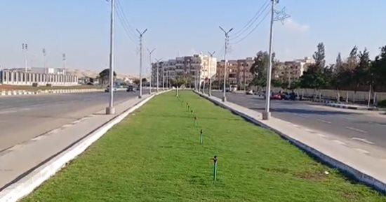 شاهد.. تطوير الطريق الدائرى أهم محور مرورى فى الإسماعيلية
