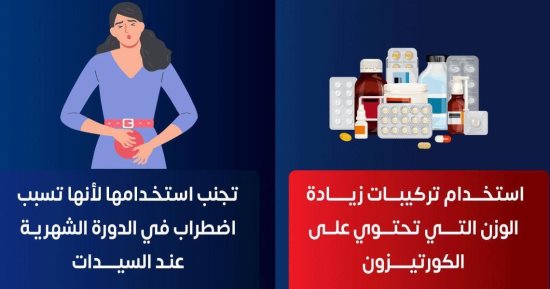 هل يمكن استخدام تركيبات زيادة الوزن المحتوية على الكورتيزون؟ الصحة تجيب