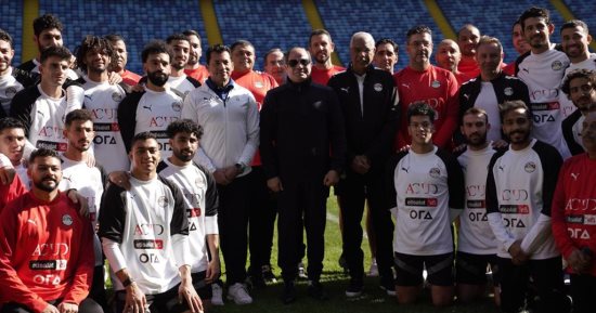 الرئيس السيسى يتفقد تدريبات المنتخب باستاد المدينة الأولمبية بالعاصمة الإدارية