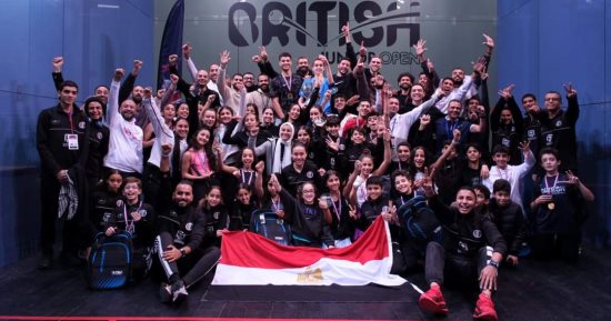 البعثة المصرية للاسكواش تعود اليوم من بريطانيا بـ20 ميدالية