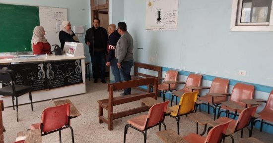 وكيل تعليم الغربية يتابع الاستعدادات النهائية لامتحانات الفصل الدراسى الأول