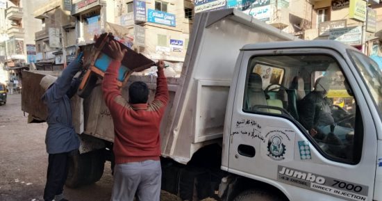 إزالة 380 حالة إشغال طريق بمراكز البحيرة