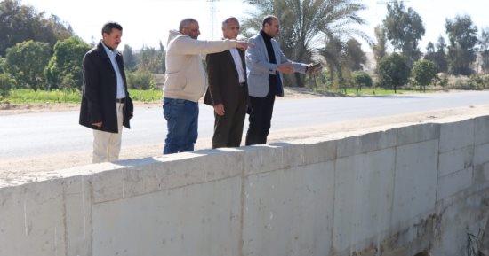 السكرتير العام المساعد لبنى سويف يتفقد مخر سيل أبو صالح بمركز ناصر 