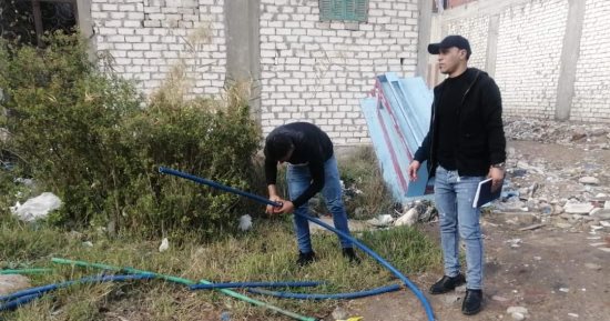 مياه الإسكندرية تشن حملات لإزالة التعديات على شبكة فرع المندرة