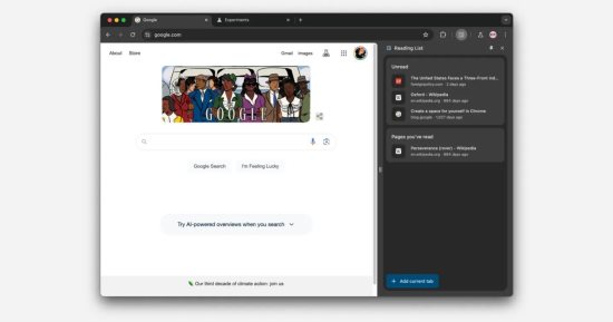 جوجل تسعى لإعادة تصميم اللوحة الجانبية لمتصفح Chrome