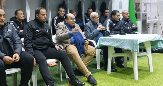 رئيس المقاولون العرب يجتمع بالجهاز الفنى الجديد واللاعبين