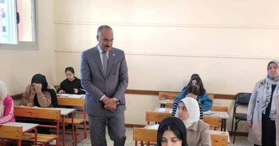مدير تعليم المنوفية يتفقد عدداً من لجان امتحانات الشهادة الإعدادية