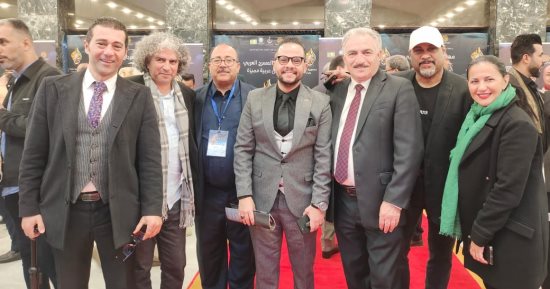توافد نجوم مهرجان المسرح العربي على السجادة الحمراء بختام فعالياته فى بغداد 