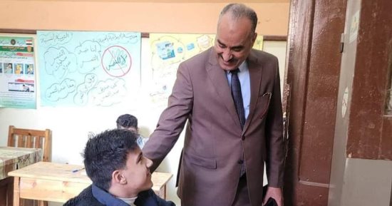 وكيل تعليم المنوفية يتفقد لجان امتحانات الفصل الدراسى الأول للشهادة الإعدادية