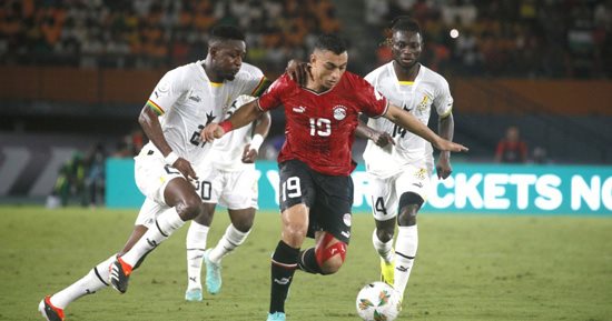 منتخب مصر يحقق تعادلا مثيرا 2 / 2 أمام غانا فى أمم أفريقيا