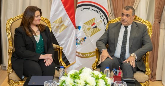 وزير الإنتاج الحربى يستقبل  وزيرة الهجرة لبحث التعاون لدعم المصريين بالخارج