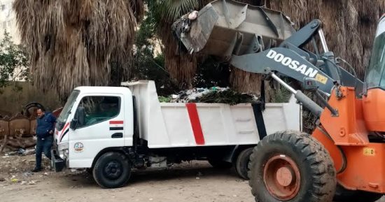 رفع 265 طن قمامة وتحرير 24 محضر مخالفة بمركز المحلة