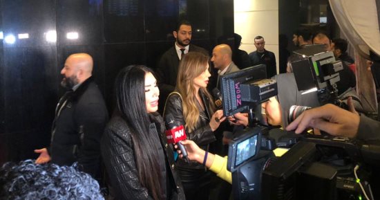 يسرا وسيد رجب وهنادى مهنا وأحمد خالد صالح فى العرض الخاص لفيلم "ليلة العيد"