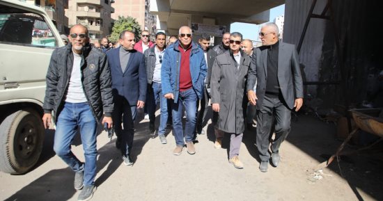 محافظ الجيزة يتفقد موقع إنشاء كوبرى المشاة البديل عن "همفرس" ببولاق الدكرور