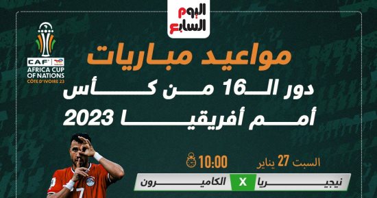 أقوى مواجهات ثمن نهائي أمم أفريقيا 2023.. البداية مع نيجيريا والكاميرون