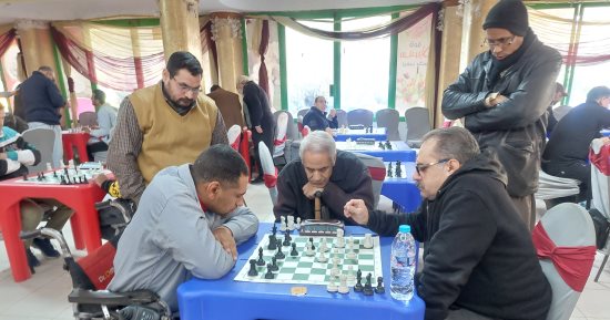 انطلاق بطولة الجمهورية للشطرنج لذوي الهمم بمشاركة لاعب كفيف.. لايف وصور