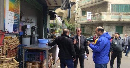 غلق 5 منشآت ورفع 432 حالة إشغال طريق خلال حملات بالمنتزه فى الإسكندرية