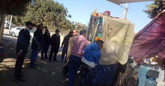 رفع 30 حالة إزالة فورية وتحرير 11 محضرا خلال حملة إشغالات مكبرة في المنوفية