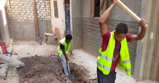 توصيل مياه الشرب لـ 84 منزلاً بوادى العرب فى أسوان