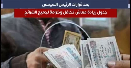 تفاصيل زيادة معاشات تكافل وكرامة بعد قرارات الرئيس السيسى الأخيرة.. فيديو
