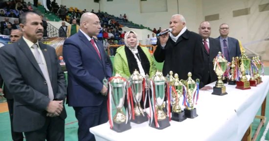 محافظ الوادي الجديد يشهد بطولة الجمهورية للمدارس الرياضية 
