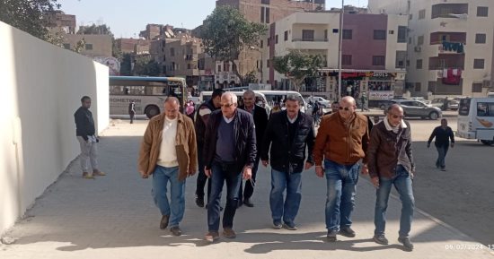 محافظ الجيزة يتابع أعمال التطوير الجارية بمحيط محطة قطارات بشتيل