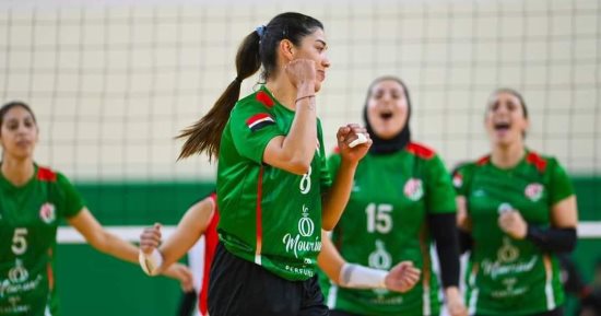 سيدات طائرة سبورتنج يهزمن تل درة السورى فى ربع نهائى دورة الألعاب العربية