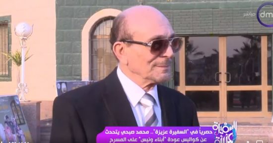 محمد صبحي يكشف لـ"السفيرة عزيزة" كواليس عودة "أبناء ونيس" على المسرح