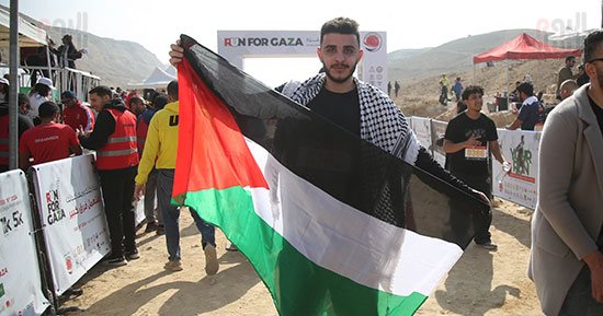 بعلم فلسطين.. الوفود تستعد للمشاركة فى ماراثون Run For Gaza بمحمية وادي دجلة.. صور