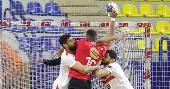 الأهلى يتقدم على الزمالك 14/12 فى الشوط الأول بدورى محترفى اليد