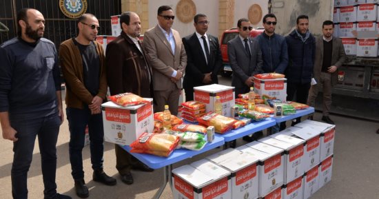 إطلاق مرحلة ثاني قوافل أبواب الخير بالدقهلية تضم 36 ألف كرتونة مواد غذائية
