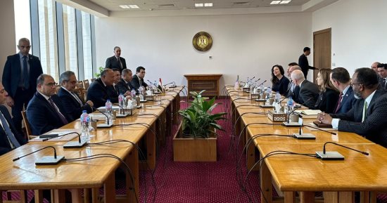 وزير الخارجية يبحث مع وفد من مجلس النواب الأمريكى الحرب فى غزة
