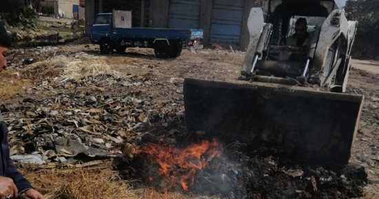 إعدام 200 كجم لحوم وضبط عبوات مواد غذائية وأعلاف بحملات في كفر الشيخ