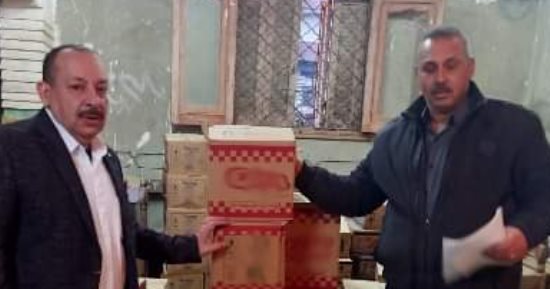 مصادرة 4 أطنان سلع مدعمة مخزنه بمنيا القمح بغرض الاتجار بالسوق السوداء