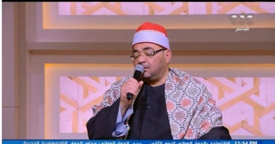 المنشد محمد على جابين: النقشبدى علامة مضيئة فى الابتهال ومحمد رفعت قارئ عملاق