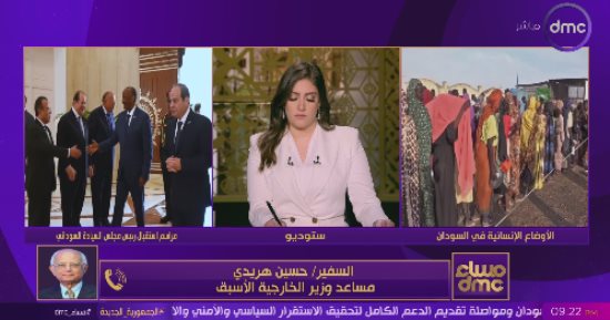 السفير حسين هريدى: مصر ترى أنه لا حل عسكرى للأزمة السودانية