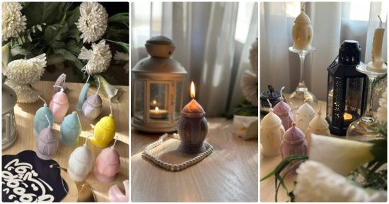 "حسناء" صممت فوانيس رمضان بالشمع: اتعلمته فى شهر
