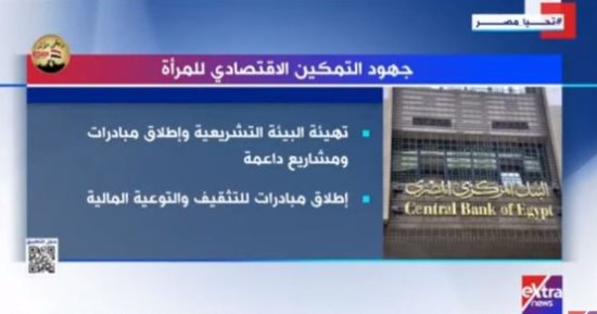 "إكسترا نيوز" تعرض تقريرا حول جهود التمكين الاقتصادى للمرأة