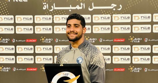 إبراهيم عادل أفضل لاعب فى مباراة بيراميدز والداخلية
