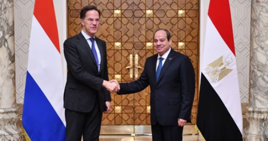 الرئيس السيسي: اتفقت مع رئيس وزراء هولندا على جذب مزيد من الاستثمارات لمصر