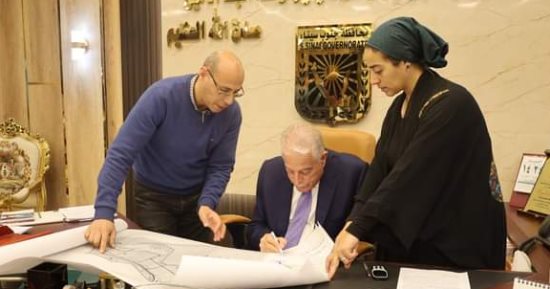 محافظ جنوب سيناء يعتمد المخطط الاستراتيجى العام لمدينة أبو زنيمة