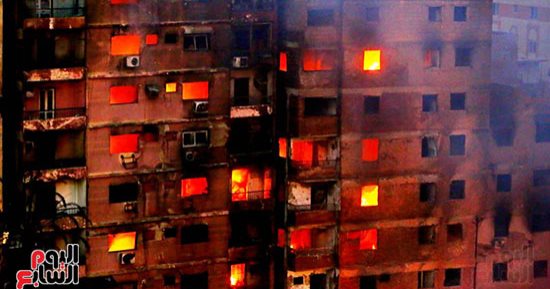 الحبس 3 سنوات وكفالة 5 آلاف جنيه للمتهمين في "حريق استوديو الأهرام"