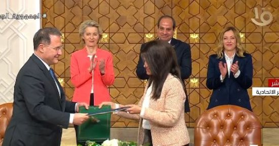 الرئيس السيسى ورئيسة وزراء إيطاليا يشهدان توقيع عدد من الاتفاقيات لتعزيز التعاون الثنائى